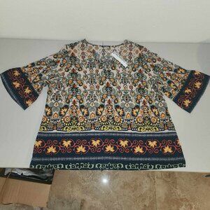 🩷3/$25🌻 Bloomchic Size 22-24 Blouse